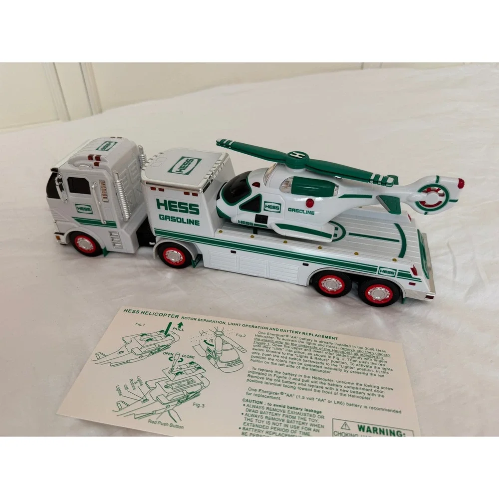 2006 Hess Toy Truck and Helicopter with Original Box and Instructions